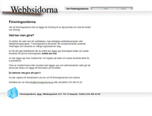 Tablet Screenshot of foreningssidorna.se